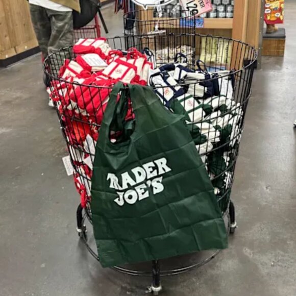 NWT Set of 3 viral Trader Joe's Canvas Micro Totes with Grocery Bags - Picture 5 of 5